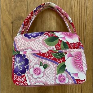 Japanese kimono pattern handbag